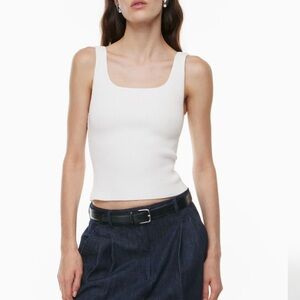 Aritzia Babaton Sculpt Knit Squareneck Tank
